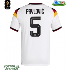 Tyskland Aleksandar Pavlovic #5 Hemmatröja VM 2026 Kortärmad